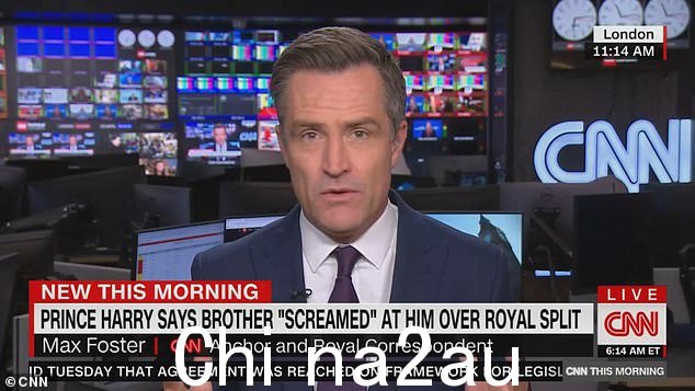 CNN 皇家记者马克斯福斯特说,宫殿现在必须对哈里和梅根在新剧集中提出的“非常严重”的指控作出回应