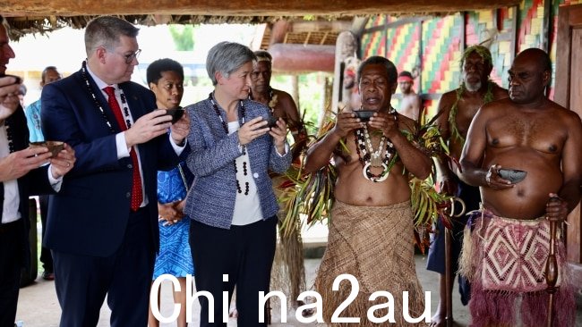 McCormack 先生在参加卡瓦酒时是澳大利亚代表团的成员，参加了对太平洋岛屿的两党访问与其他部长的仪式。图片：DFAT