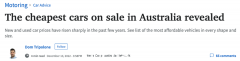 澳洲最便宜在售新车盘点：这些车型性价比高！ （合影）