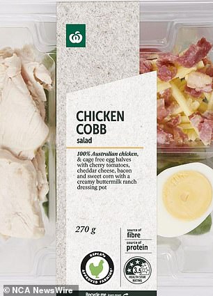 Woolworths Chicken Cobb Salad 270g (ID 218366) 在 12 月 20 日之前使用的应该被扔掉
