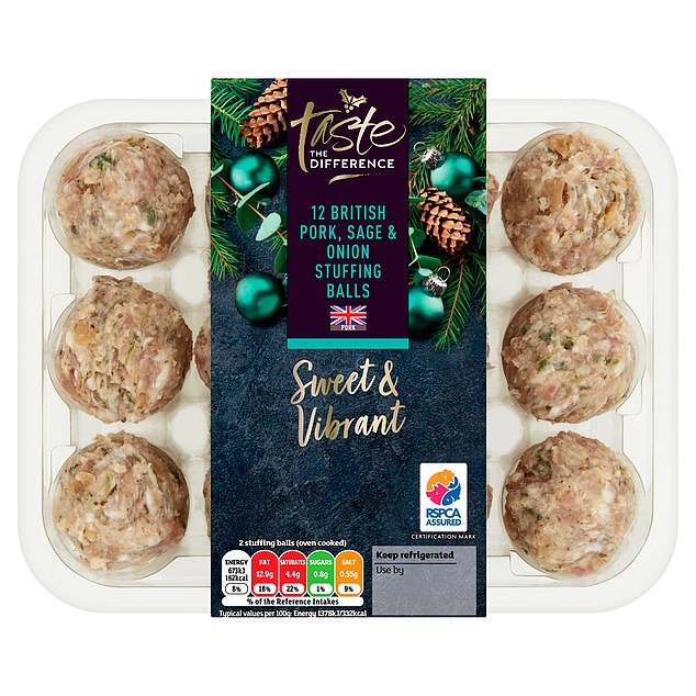 英国猪肉、鼠尾草和洋葱馅球,360g,£2.50
