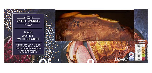 Sticky Marmalade Glazed Ham, 1.65kg, £16. Serves 6