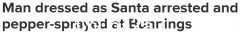 墨尔本Bunnings上演戏剧性一幕：警察居然往“圣诞老人”身上喷胡椒水……(图)