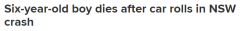 悲剧！新州发生了一起致命的车祸。皮卡翻车，6岁男童当场死亡。 4岁男童被紧急送往医院（图）