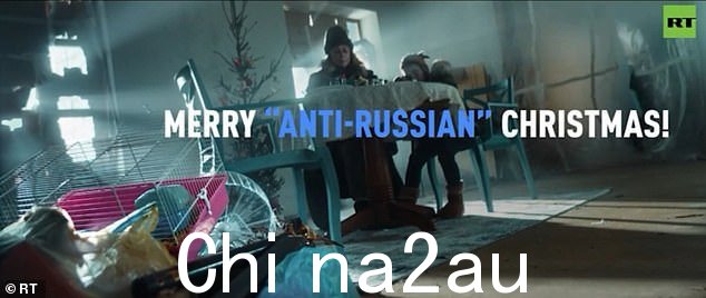 然后他进入另一个房间呕吐。消息以'Merry Anti Russian Christmas。如果你的媒体没有告诉你这是哪里'