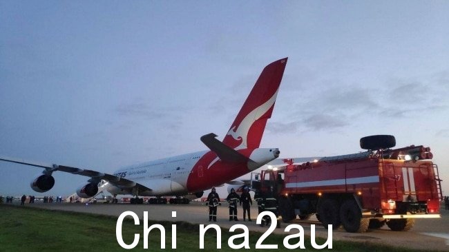Qantas 空客 A380 周五在阿塞拜疆巴库紧急迫降。图片:提供