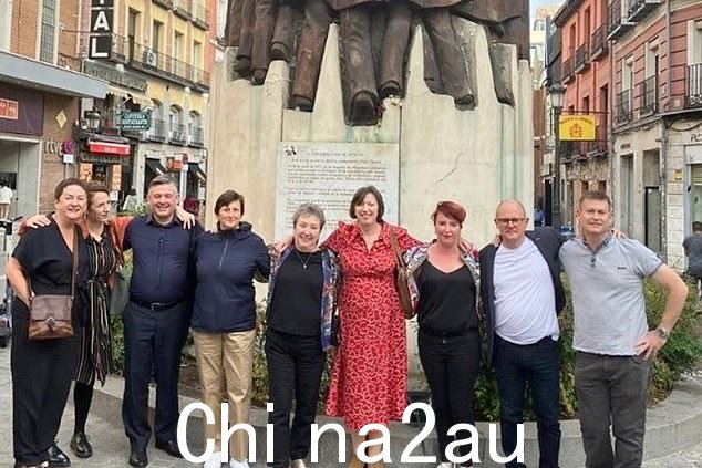 工党工作和养老金发言人乔纳森·阿什沃思、交通发言人路易丝·海格和就业发言人贾斯汀·麦德斯,自费前往马德里参加工会代表大会。10 月份为期三天的自费旅行,集体价值近 7,000 英镑