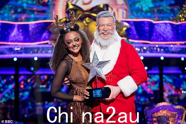 获胜者:Corrie 的 Alexandra Mardell 在周日与职业舞者 Kai Widdrington 一起赢得了奇迹之舞圣诞特别节目
