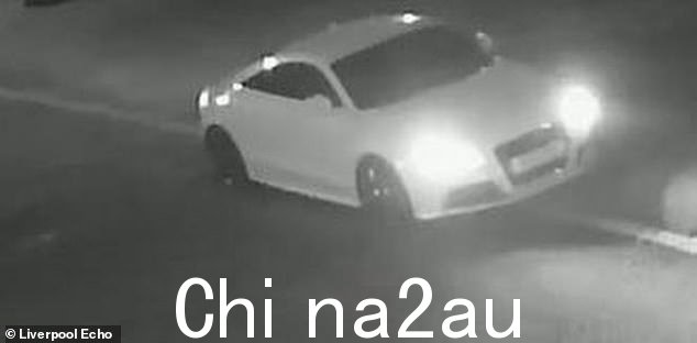 在 Dorein 路看到的一辆白色奥迪的闭路电视图像纵火案发生前后的真实情况