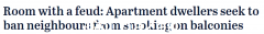 忍不住邻居阳台抽烟，新南威尔士夫妇告上法庭！前者：不公平，打算卖房（组图）