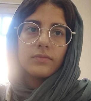 Azin Saeedi Nasab,德黑兰大学的学生,根据抗议者的说法,80 天前被捕