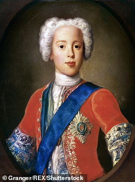 'The Young Pretender' Charles Edward Stuart in a 1729 Antonio David