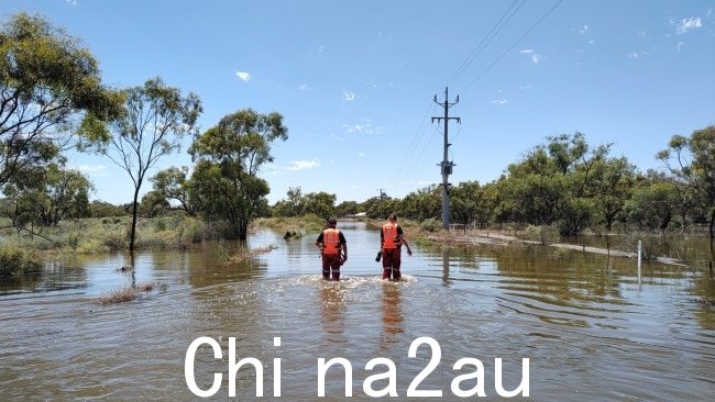 大约 75,000 兆升预计将流经 Menindee 镇。图片：Facebook