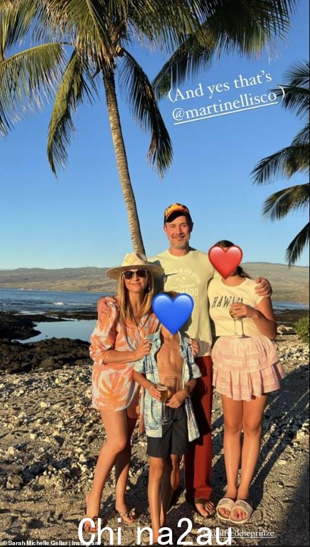 家庭旅行:Gellar 和她的丈夫 Freddie 带着他们的孩子 Charlotte,13 岁和 Rocky,10 岁在夏威夷度过了新年