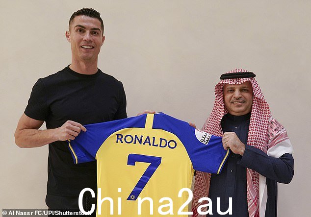 罗纳尔多上周同意以每年价值 1.75 亿英镑的破纪录合同加入 Al Nassr