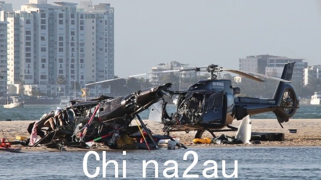 英国外交和发展办公室证实，周一在黄金海岸直升机坠毁事件中遇难的四人中有两名英国国民。图片：Glenn Hampson