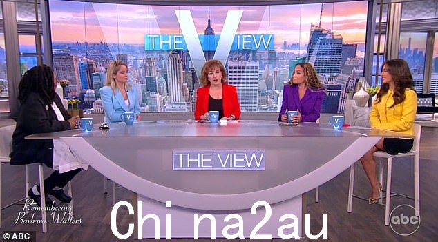 周二,现任主持人 Whoopi Goldberg、Sunny Hostin、Sara Haines 和 Alyssa Farah Griffin 与 Vieira、Star Jones、Matenopoulos、Lisa Ling、Sherri Sheperd 和 Elisabeth Haselbeck 一起参加了-person or virtually for the tribute