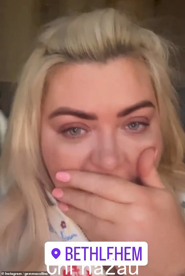 哎呀:前 TOWIE 明星在以色列度假期间爆出耳膜