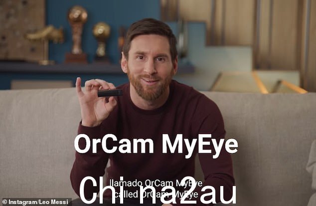 Messi 在其 Instagram 帐户上的一篇赞助帖子中宣传人造眼镜公司 OrCam,该帐户在全球拥有 4.14 亿粉丝