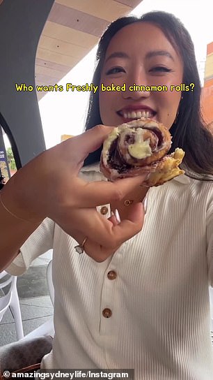 Foodie Jules 发布了她精彩的悉尼生活,偷偷摸摸地第一眼看到了 Cinnabon