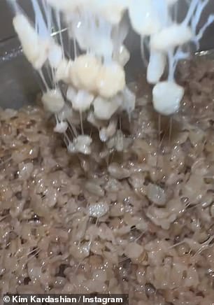 Gooey goodness: The formula looked sticky