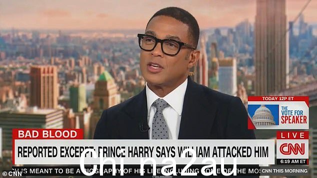 Don Lemon 批评 Harry 在他的新书 Spare 中发表指控 William 对他进行人身攻击
