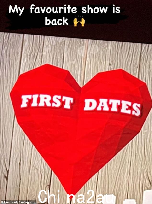 空气中弥漫着爱:Una 也分享了她在约会节目 First Dates 回归时的兴奋