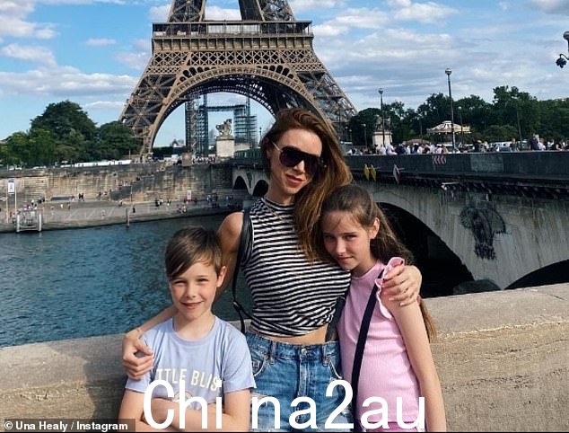 三个孩子的母亲:Una 还与她的前橄榄球运动员共享 6 岁的儿子 Tadgh丈夫 Ben Foden