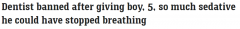 澳大利亚牙医因让儿童服用致死剂量的镇静剂被停职 4 年并罚款 6,000 美元