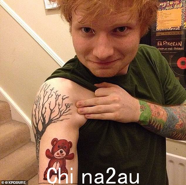 新项目:Ed Sheeran 已申请将他的新泰迪熊标志注册为商标,用于制作餐食、零食和酱汁