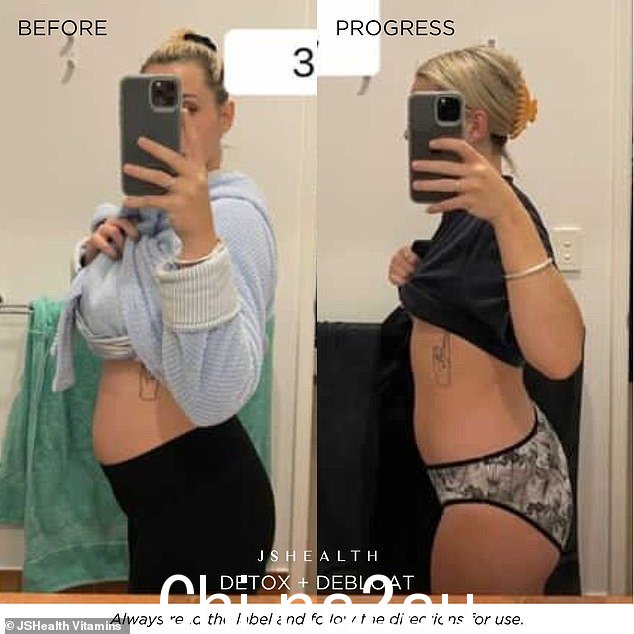 一位购物者在使用 JSHealth Detox + Debloat Formula 三周后记录了他们的结果