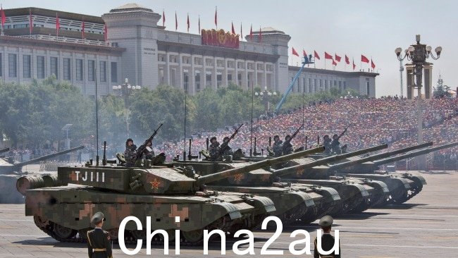 中国认为台湾是一个流氓省份,并致力于统一,包括通过必要时用力。图片:Kevin Frayer/Getty Images