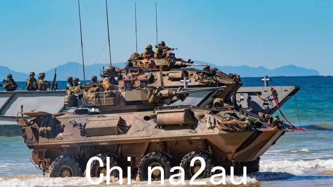 The war-游戏模拟预测澳大利亚很可能会被拖入冲突。图片:Getty images
