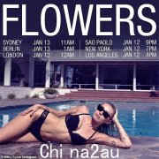 麦莉·赛勒斯 (Miley Cyrus) 穿着胸罩和内裤摆姿势宣传新歌 Flowers