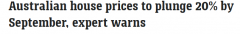 重要的！澳洲房价今年将有大变动，预警20%...（图）