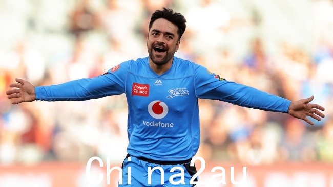 在澳大利亚板球队取消对阿富汗的系列赛后，Rashid Khan 威胁要退出他的 BBL 合同。图片：Daniel Kalisz/Getty Images