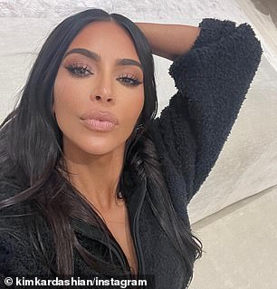 Seeing double: Kim Kardashian pictured