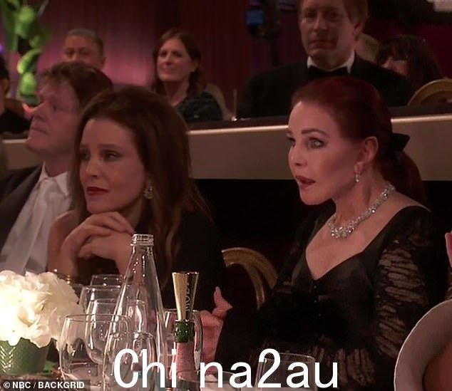 Lisa Marie Presley 在心脏骤停前两天在金球奖颁奖典礼上泪流满面