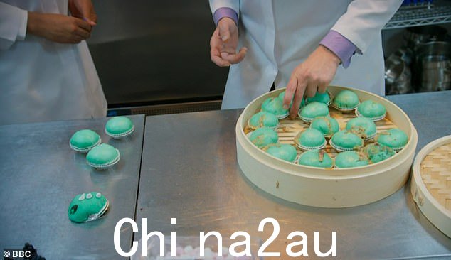 灾难:图为挑战时小伙伴们做的一些包子