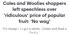 10.88 美元/公斤！ Coles和Woolies橙子价格飙升，网友吐槽：贵如金（图）