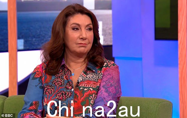 情绪化:Jane McDonald 在周四的 The One Show 剧集中向她的母亲和已故丈夫致以感人的敬意时激动不已