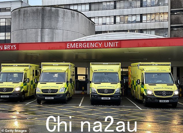 NHS 救护车在 12 月比以往任何时候都慢,心脏病发作和中风患者的等待时间长达六个半小时,令人震惊。 Picture: Stock image of ambulances