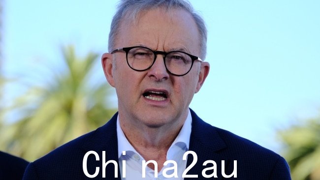 总理 Anthony Albanese 在与州长 Dominic Perr 进行权衡后保证他的照片没有争议奥特的纳粹古装剧。图片：NCA NewsWire / Luis Enrique Ascui