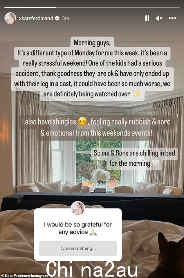 S霍金:在周一的 Instagram 帖子中,她向她的追随者保证,这个孩子——她没有说出名字——“还好”,但指出“情况可能会更糟”