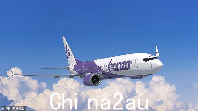 澳大利亚新成立的低成本航空公司 Bonza（如图，波音 737-8 Bonza 飞机）将飞往新南威尔士州、昆士兰州和维多利亚州的 17 个目的地