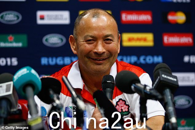 这位 62 岁的日本人在 2015 年橄榄球世界杯上精心策划了可以说是历史上最大的震撼