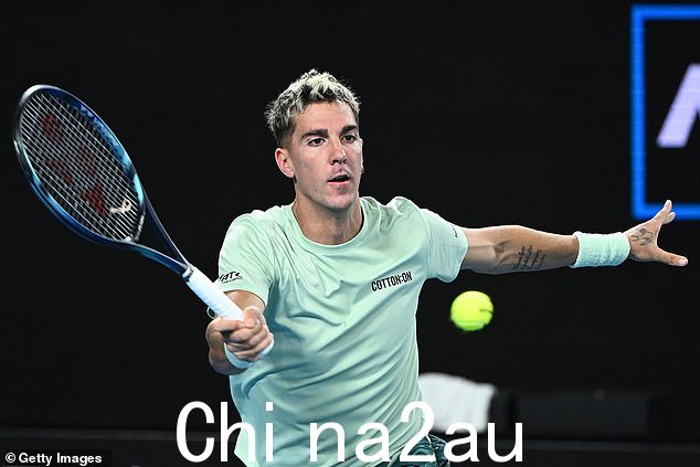 澳大利亚人在澳大利亚网球公开赛上战胜 Fabio Fognini
