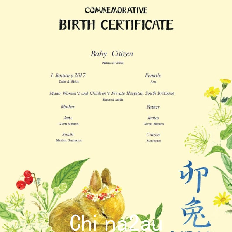 昆州十二生肖纪念出生证。