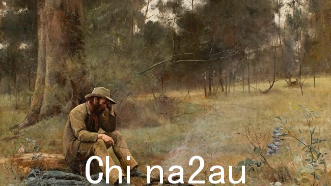 Frederick McCubbin 1889 年的画作“倒霉”在星期四早上遭到污损。图片:先驱太阳报