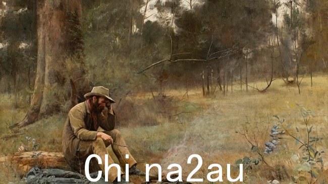 Frederick McCubbin 1889 年的画作“倒霉”在星期四早上遭到污损。图片：先驱太阳报